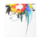 Bloc-note Peinture Abstraite de perroquets sauvages (Devant)