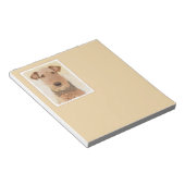 Bloc-note Peinture Airedale Terrier - Cute Original Art (Incliné)