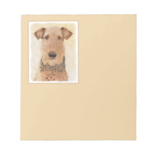 Bloc-note Peinture Airedale Terrier - Cute Original Art