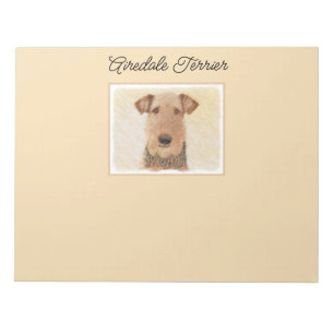 Bloc-note Peinture Airedale Terrier - Cute Original Art