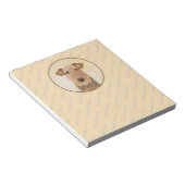 Bloc-note Peinture Airedale Terrier - Cute Original Art (Incliné)