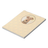 Bloc-note Peinture Airedale Terrier - Cute Original Art (Tourné)