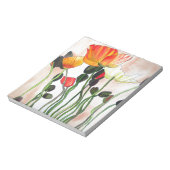 Bloc-note Peinture aquarelle de fleurs de pavot orange (Tourné)