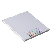 Bloc-note peinture arc-en-ciel (Incliné)