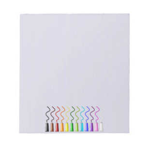Bloc-note peinture arc-en-ciel