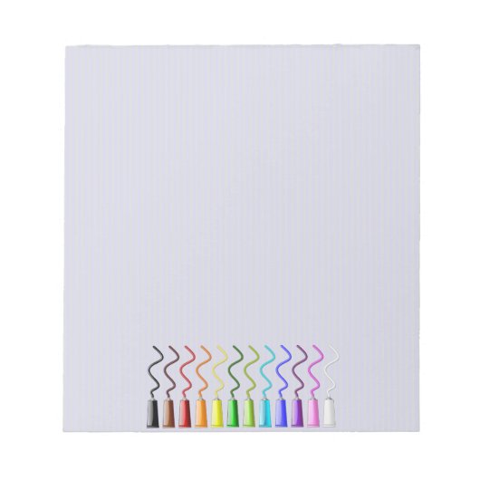 Bloc-note peinture arc-en-ciel (Devant)