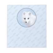 Bloc-note Peinture Arctic Fox - Art original de la faune (Devant)