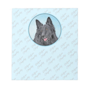 Bloc-note Peinture belge Sheepdog - Cute Original Chien Art