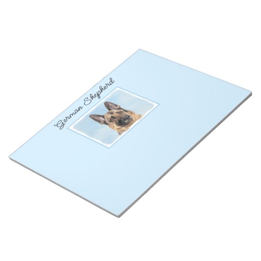 Bloc-note Peinture berger allemande - jolie art original chi (Incliné)