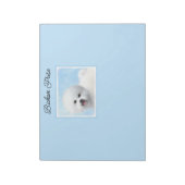 Bloc-note Peinture Bichon Frise - Cute Original Chien Art (Tourné)