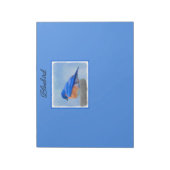 Bloc-note Peinture Bluebird - Art original pour oiseaux (Tourné)