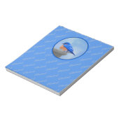 Bloc-note Peinture Bluebird - Art original pour oiseaux (Tourné)