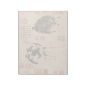 Bloc-note Peinture chinoise Chèvre bélière Année lunaire Zod (Tourné)