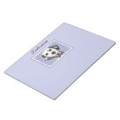 Bloc-note Peinture Dalmatienne - Cute Original Chien Art (Incliné)