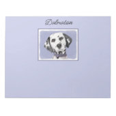 Bloc-note Peinture Dalmatienne - Cute Original Chien Art (Devant)