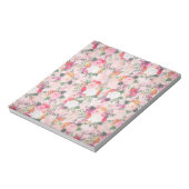 Bloc-note Peinture d'aquarelle rose romantique (Tourné)