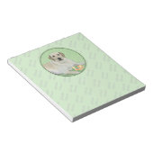 Bloc-note Peinture de balles de tennis et de retrieur du Lab (Incliné)