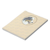 Bloc-note Peinture de berger australien - Art original de ch (Tourné)