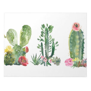 Bloc-note Peinture de cactus aquarelle