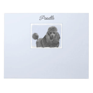 Bloc-note Peinture de caniche Miniature Jouet noir Art origi