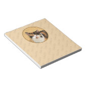 Bloc-note Peinture de chat Calico - Cute Original Cat Art (Incliné)