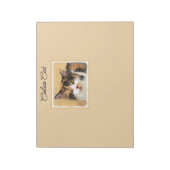 Bloc-note Peinture de chat Calico - Cute Original Cat Art (Tourné)