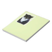 Bloc-note Peinture de chat Tuxedo - Cute Original Cat Art (Tourné)