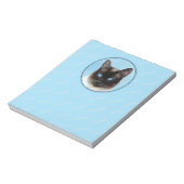 Bloc-note Peinture de chats de Siamese Art animal original (Tourné)