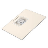 Bloc-note Peinture de Chien Havanais - Cute Original Chien A (Incliné)