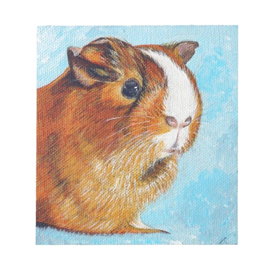 Bloc-note Peinture de cochon d'Inde Coconut (Devant)