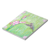 Bloc-note Peinture de colibri et de gladioli (Tourné)