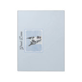 Bloc-note Peinture de Great Dane (Arlequin) - Art original d (Tourné)