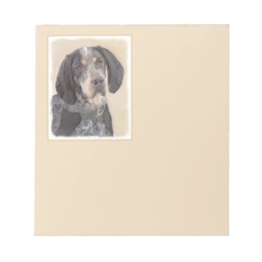 Bloc-note Peinture de linge bluetick - mignon chien original (Devant)