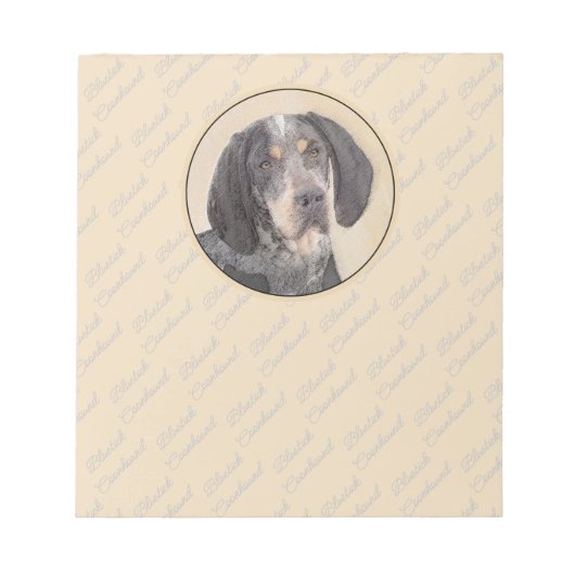 Bloc-note Peinture de linge bluetick - mignon chien original (Devant)