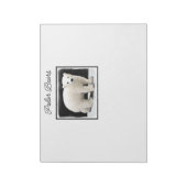 Bloc-note Peinture de l'ours polaire - Oiginal Wildlife Art (Tourné)