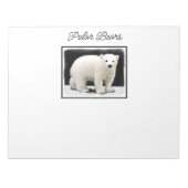 Bloc-note Peinture de l'ours polaire - Oiginal Wildlife Art (Devant)