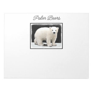 Bloc-note Peinture de l'ours polaire - Oiginal Wildlife Art