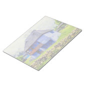 Bloc-note Peinture de maison bleue (Incliné)