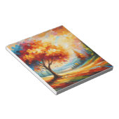 Bloc-note Peinture de paysage avec des couleurs vives (Incliné)