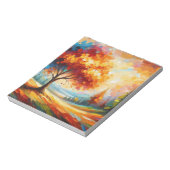 Bloc-note Peinture de paysage avec des couleurs vives (Tourné)