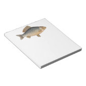 Bloc-note peinture de pêche de carpe dessin d'eau douce  (Incliné)