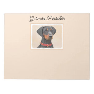 Bloc-note Peinture de Pinscher Allemand Art Animalier Origin