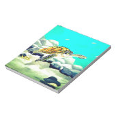 Bloc-note Peinture de tortue de mer Belle Mer Bleue (Tourné)