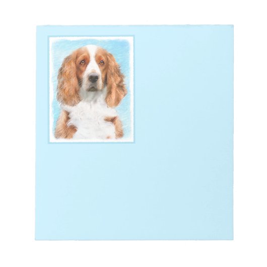 Bloc-note Peinture d'espagnol Welsh Springer - Art original (Devant)