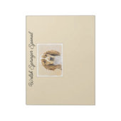 Bloc-note Peinture d'espagnol Welsh Springer - Art original (Tourné)