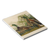 Bloc-note Peinture d'oiseaux de Mallard Duck Audubon (Incliné)