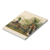 Bloc-note Peinture d'oiseaux de Mallard Duck Audubon (Tourné)
