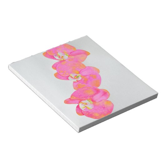 Bloc-note Peinture d'orchidée rose (Incliné)