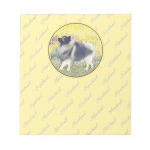 Bloc-note Peinture en teint de Keeshond - jolie art original