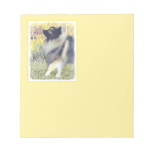 Bloc-note Peinture en teint de Keeshond - jolie art original